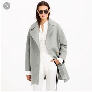 J.Crew Grey Wool Melton Coat